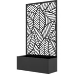 OUTSUNNY Venkovní truhlík s mřížkou pro popínavé rostliny 61 x 23 x 113 cm šedý