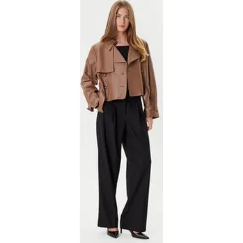 BOSS Kožená bunda Satela 50541289 Hnědá Regular Fit 46