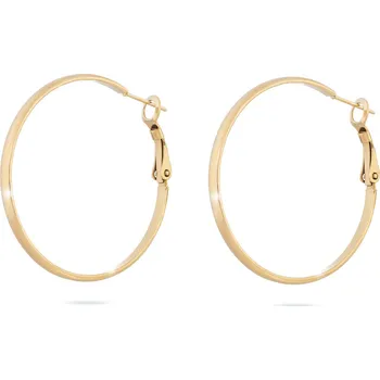 Náušnice biju Pozlacené náušnice 14K, tenký kruh Ø 4 cm 1002593