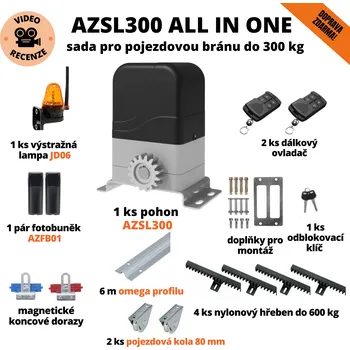 AZSL300 Pojezd All In One - sada pro pojezdovou bránu do 300 kg
