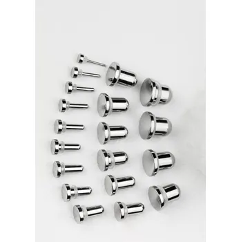 Náušnice Atreya Set ocelových plugů na roztahování uší 1 mm - 10 mm Sada: 1 mm - 10 mm