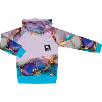 Mikina se stojáčkem - Rozpité barvy - skladem Velikost: 86