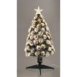 Koopman International Vánoční stromek se sněhem s osvětlení z optických vláken 90 cm