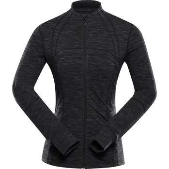 Dámská mikina Alpine Pro GOLLA 2 ČERNÁ DÁMSKÁ RYCHLESCHNOUCÍ MIKINA L