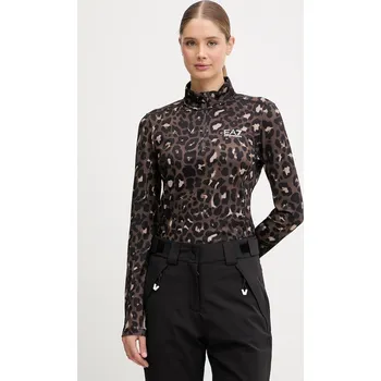 Dámské oblečení Sportovní mikina EA7 Emporio Armani AF14634.7W000396 hnědá 88A, vel. S