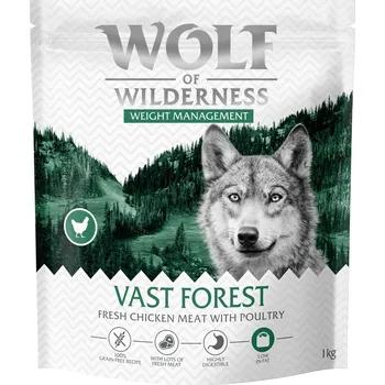 Cizojazyčná kniha 1kg Wolf of Wilderness "Explore The Vast Forests" Weight Management nová receptura