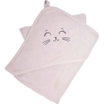 PREM Mušelínová osuška s kapucí 80x80 cm, violet