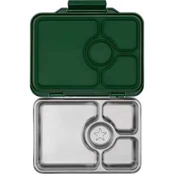 Svačinový box Yumbox Bento nerezový a nepropustný svačinový box - Dublin Green