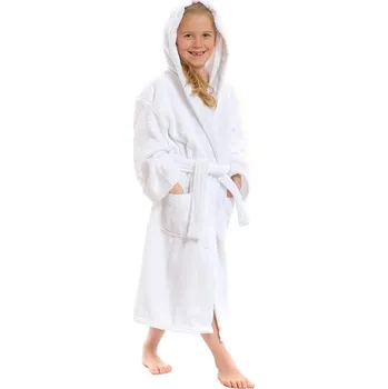 Dámský župan Interkontakt Dětský župan s kapucí, bílý Velikost dětského županu 4-6 let