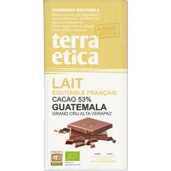 Čokoláda Terra Etica Bio mléčná čokoláda Guatemala 53 %, 100 g