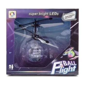 RC model vrtulníku Vrtulníková koule létající plast 13x11cm reagující na pohyb ruky s USB kabelem v krabičce