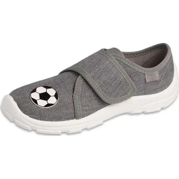 Dětská sportovní obuv „Dětské bačkory Befado Danny 974Y585 – šedé s míčem na suchý zip | Botonožka.cz“ Velikost: 31