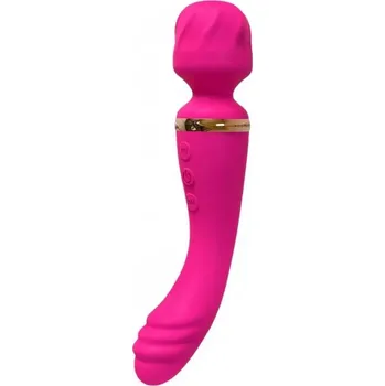 Vibrátor Oboustranná masážní hlavice Dual Orgasm Wand Vibrator - růžová