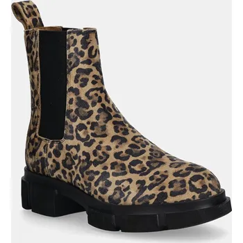 Dámská zimní obuv Semišové kotníkové boty Copenhagen CPH570.leo béžová 80X, EUR 40