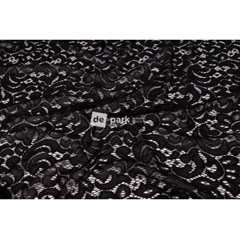 Pružná krajka - černá