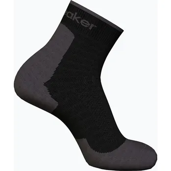 Pánské ponožky Pánské trekingové ponožky Icebreaker Merino Hike+ Light Mini black/obsidian