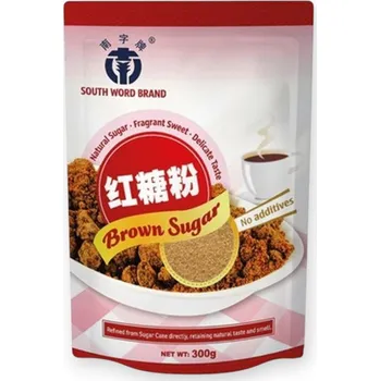 Cukr South Word Brand Tmavý čínský třtinový cukr 300g
