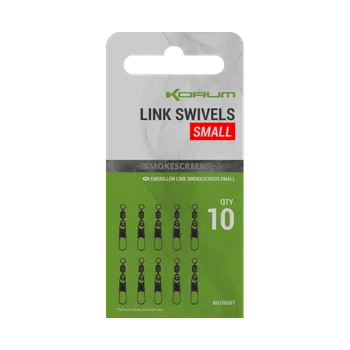 Korum Karabinka Smokescreen Link Swivels 10 ks - Small