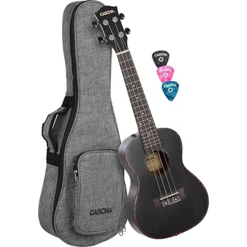 Ukulele Cascha HH 2300L Black Koncertní ukulele (Jako nové)