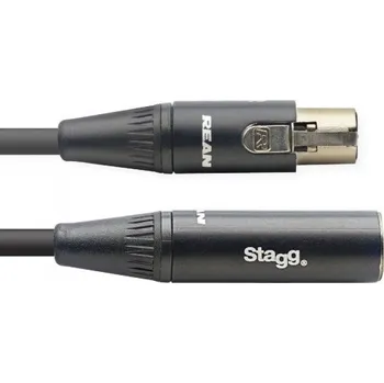 Audio kabel Stagg NAC1.5MX4FMX4MR, linkový kabel mini XLR 4-pin samec/mini XLR 4-pin samice, 1,5m