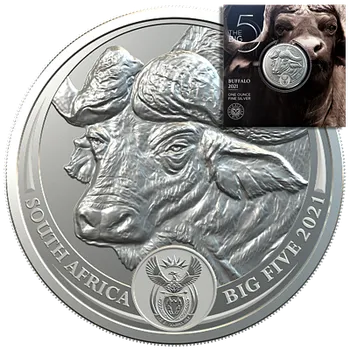 Stříbrná mince 1 Oz&nbsp;Big Five - Buffalo 2021 (5.)
