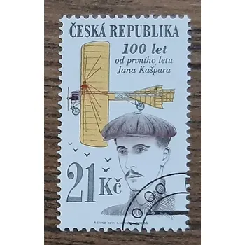 Sběratelství ČR 687 raz., 100 let od 1. letu Jana Kašpara, r. 2011