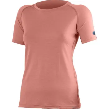 Dámské merino triko LASTING Alea lososové Velikost: 2XL