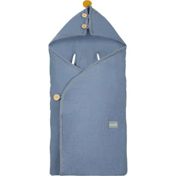 Fusak Sleepee Lehký mušelínový fusak/zavinovačka/deka do autosedačky Barva: Modrá