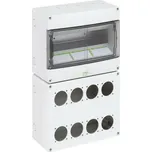 Prázdná zásuvková skříň STV 1208-L šedá IP44 SPELSBERG 73190801