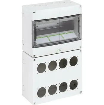 Rozvaděč Prázdná zásuvková skříň STV 1208-L šedá IP44 SPELSBERG 73190801