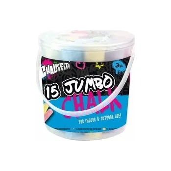 Křídy Jumbo v kyblíku 15 barev