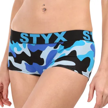 Dámské spodní prádlo Dámské kalhotky Styx art s nohavičkou maskáč modrý (IN1850) L Možnost vrácení zboží ZDARMA do 120 dnů!