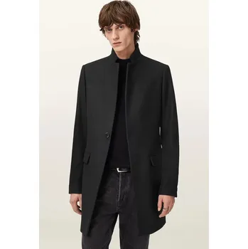 Dámský kabát Kabát s příměsí vlny AllSaints M065OD černá 99X, vel. 36