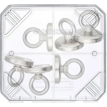 Dekorativní magnet PARKSIDE Neodymové magnety Magnetické svorky 0028100673 Ø 10 mm, tloušťka 2 mm 50 kusů