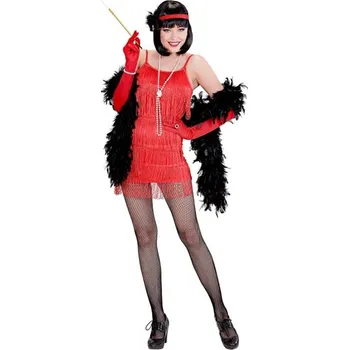 Volný čas WIDMANN Kostým Charleston s čelenkou vel. M červený