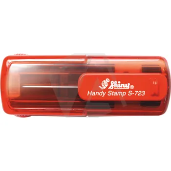 Razítko Shiny Kapesní razítko S-723, červená transparentní, rozměr otisku 47 x 18 mm - VÝPRODEJ