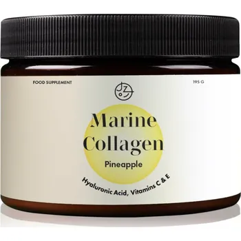 Kloubní výživa Jíme zdravě Prémiový kolagen s kyselinou hyaluronovou a vitamíny C a E hydrolyzovaný kolagen s kyselinou hyaluronovou příchuť Pineapple 195 g
