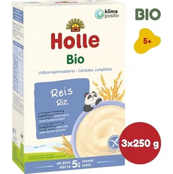 HOLLE BIO Rýžová kaše 3× 250 g