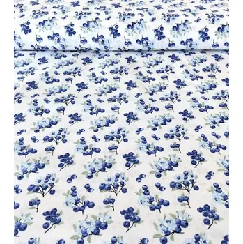 Bavlněná látka borůvky plátno 140cm | RTex