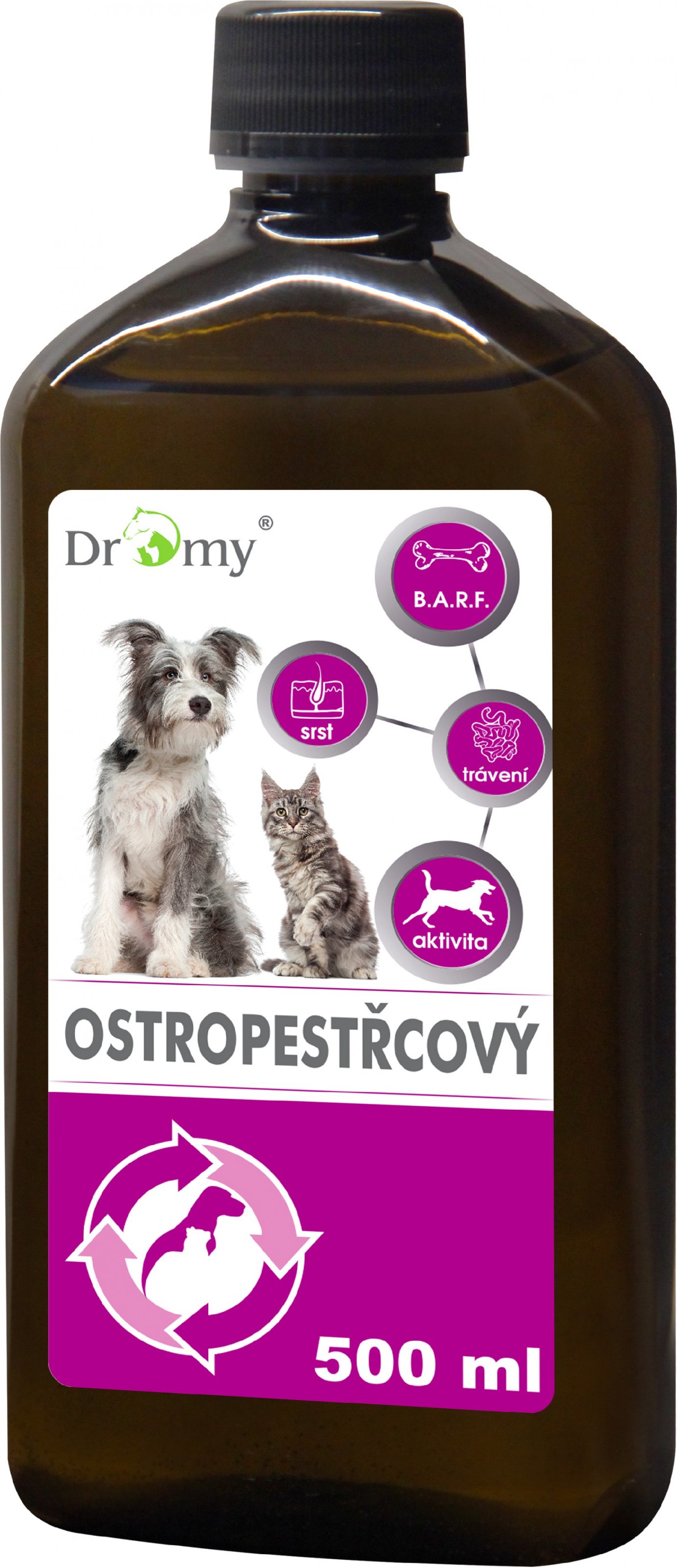 Ostropestřcový olej Dromy 500ml