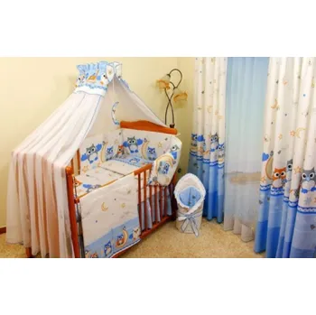 Příslušenství pro dětskou postel a kolébku Priebe - lux Postýlka s kompletní výbavou 14 ks