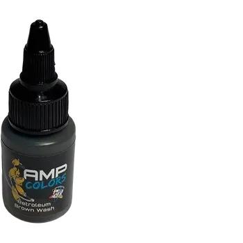 Modelářská barva AMP Colors Petroleum Brown Wash - 22ml
