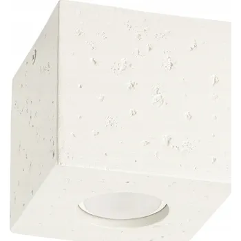 Stropní Svítidlo QUAD beton béžový moderní čtvercové stropní svítidlo do jídelny