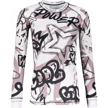 Dámská móda Dámské funkční termo triko s dlouhým rukávem premium ALTISPORT VOJ/ALW054TER01 BÍLOŠEDÁ L