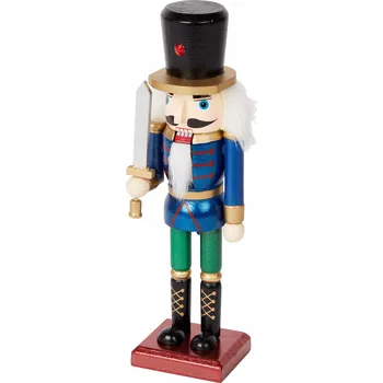 Obraz LOUSKÁČEK VOJÁK s mečem 25 CM modrý