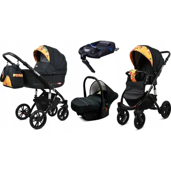 Kočárek BabyLux Dětský kočárek 4v1 Lumio + Isofix základna