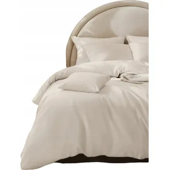 Povlečení POVLEČENÍ BAVLNA SATÉN 140x200 CM + 1 POVLEČENÍ NA POLŠTÁŘ 70x80 CM, SVĚTLE BÉŽOVÁ SOUPRAVA