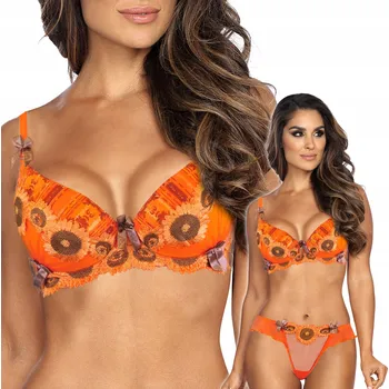 Podprsenka Axami push-up podprsenka oranžová velikost 75B