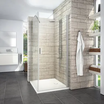 Roth Čtvercový nebo obdélníkový sprchový kout LYE2+LYSW1S, brillant - bez vaničky Varianta: šířka dveří: 100 cm, šířka pevné stěny: 80 cm, orientace: Univezální - (LYE2/1000_LYSW1S/800), Barva profilů a typ výplně: profily: brillant, výplň: transparent