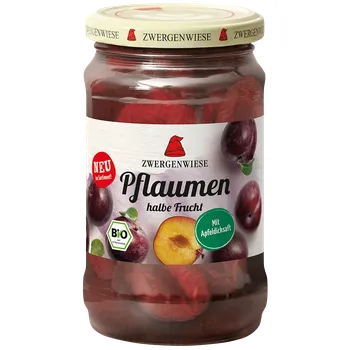 Sušené ovoce Zwergenwiese Švestky půlené vypeckované 360 g bio BIO VEGAN Množství: 1 ks
